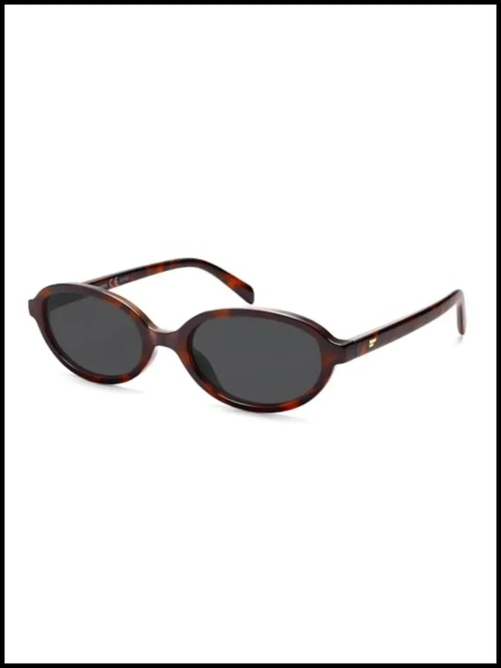 Retro Oval Polarized Sunglasses for Women Narrow 90s Trendy Y2k
